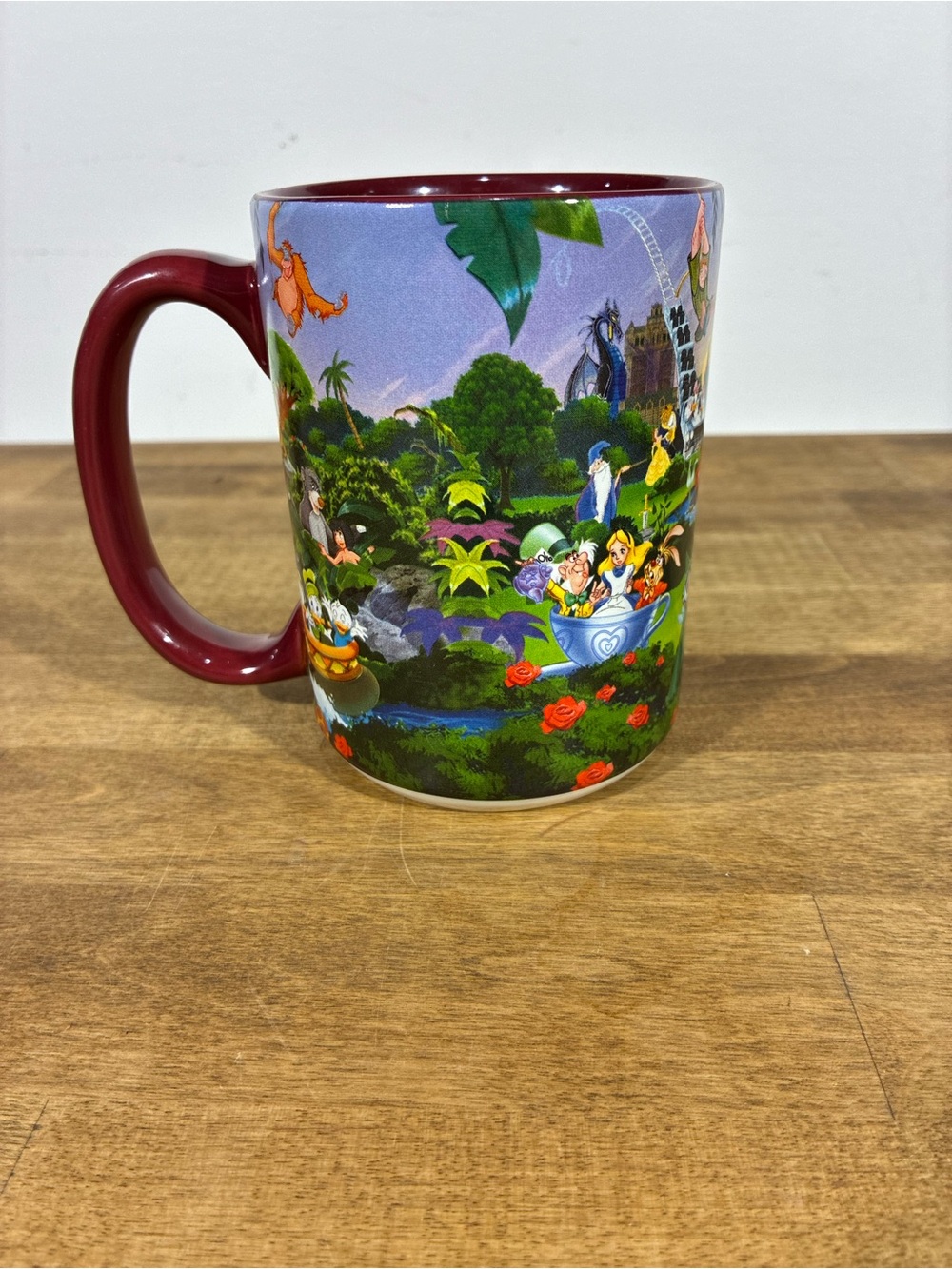 Vintage Walt Disney World Mug Mickey Minnie Donald Goofy Monorail Parks